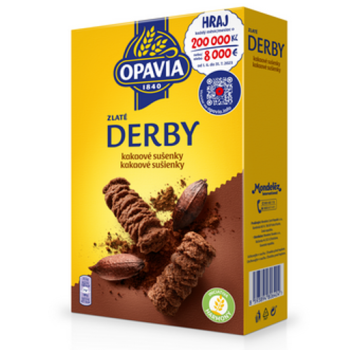 OPAVIA Zlaté Derby sušenky kakaové 14x 220 g Keks mit Kakao