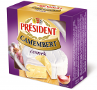 Président Camembert sýr s česnekem chlaz. 5x90g mit Knoblauch